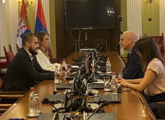 31 August 2022 National Assembly Deputy Speaker Usame Zukorlic in meeting with the Italian Ambassador to Serbia 